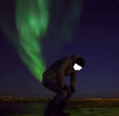 aurore boreale Фотомонтаж