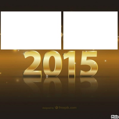 Bonne Année 2015 Valokuvamontaasi