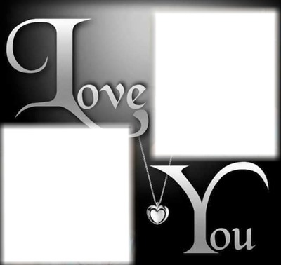'love you" Montaje fotografico