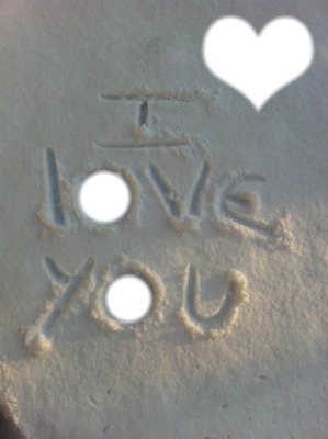 I LOVE YOU ♥. Fotomontasje