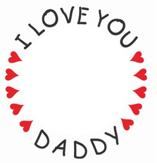 I love you daddy Photo frame effect