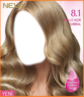 Blonde hair Photomontage