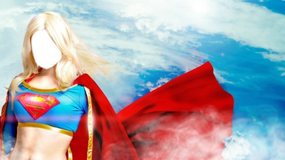 femme super hero Fotomontage