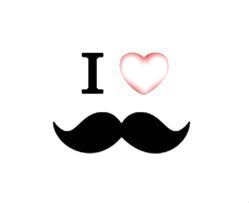 i ♥ les moustache フォトモンタージュ