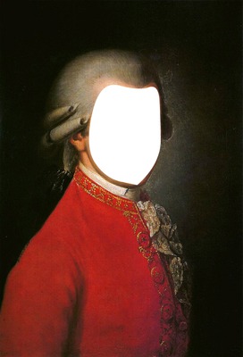 Mozart Figura Intera Fotomontaż