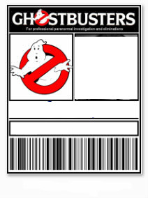 carte ghostbusters Photo frame effect