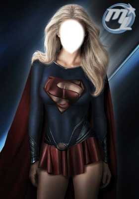 visage supergirl Фотомонтаж