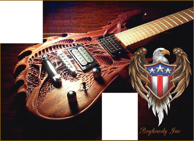 gitarre american style Fotomontaggio