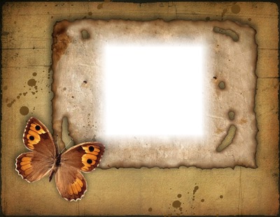 Parchemin-papillon Fotomontaggio