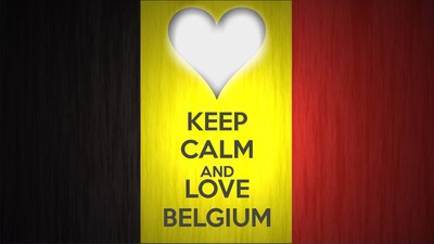 Love Belgium Fotomontaža