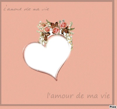 cadre  l'amour de ma vie Fotoğraf editörü