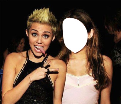 Miley Cyrus y tù Фотомонтаж