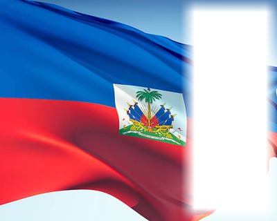Haiti flag Fotomontage