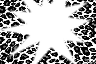 léopard noir Photo frame effect