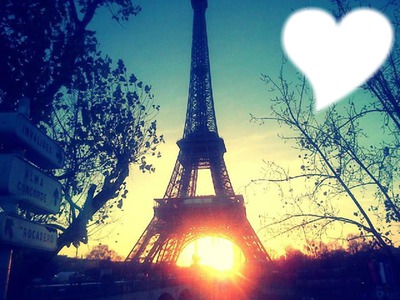 Love Paris Photomontage
