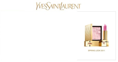 Yves Saint Laurent Spring Look Make-up Advertising 2011 Фотомонтаж