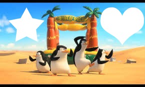 pinguinos フォトモンタージュ