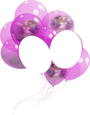 ballons roses laly Φωτομοντάζ