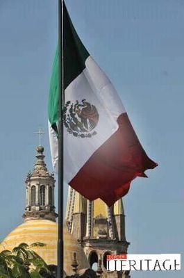 bandera mexicana Fotomontaż