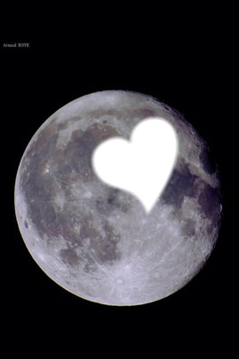 coeur lune Fotomontage