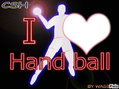 I love handball Fotomontáž