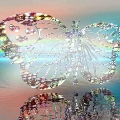 farfalla di cristallo Fotomontaža