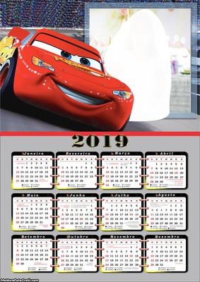 calendario cars Fotomontagem