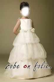 petite fille robe blanche Fotoğraf editörü