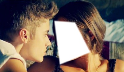 Justin bieber embrasse Montaje fotografico