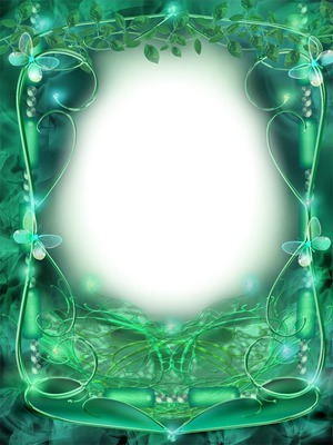 Cadre vert Photo frame effect