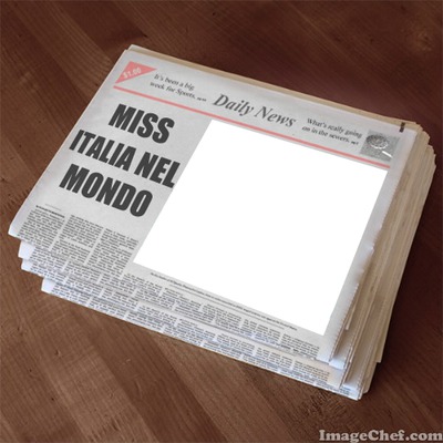Daily News for Miss Italia nel Mondo Фотомонтажа