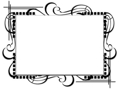 Black And White Chic Photo frame effect