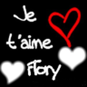 je t'aime Flory フォトモンタージュ