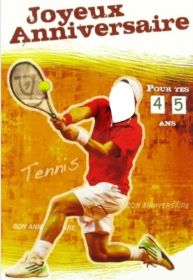 Anniv tennis Fotomontagem