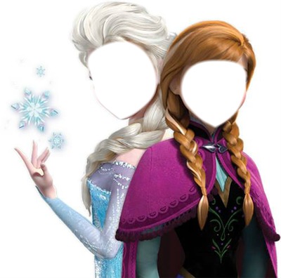 Elsa and Anna Fotomontage