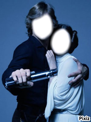 Luke et Leia Photo frame effect