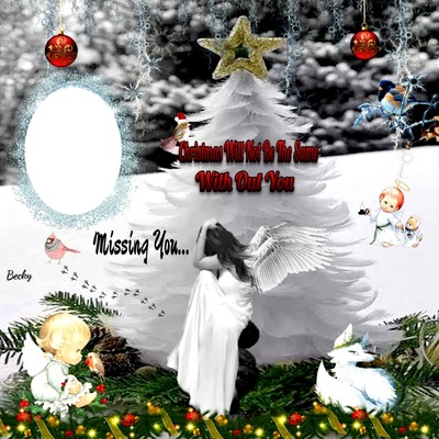 xmas is not the same anymore with out you Fotomontāža