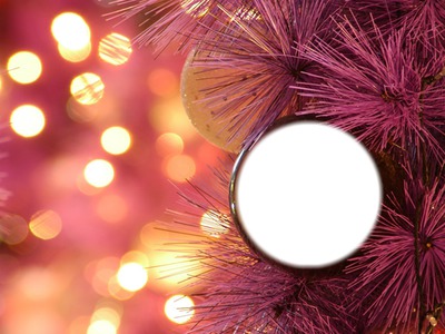 christmas ball Photo frame effect