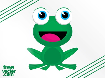 Green Frog Photomontage