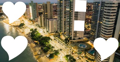 FORTALBELA/Ce. - Av. Beira Mar. Photo frame effect