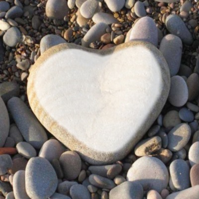 Corazón de piedra, 1 foto Photo frame effect