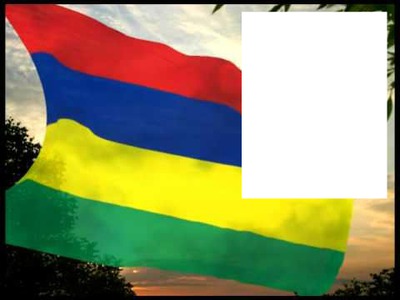 Mauritius flag Фотомонтаж