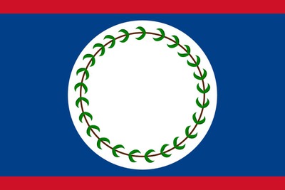 Belize flag Fotomontage