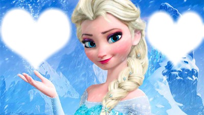 Montagem Elsa Frozen Fotomontasje