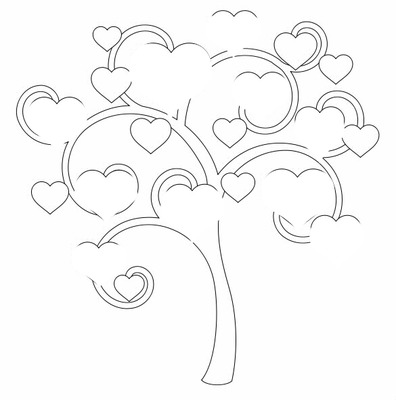 l'arbre du coeur Fotomontáž