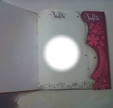 W środku pamiętnika Violetty Photo frame effect