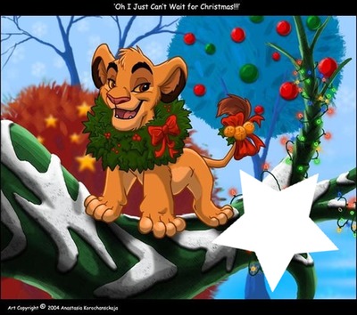 Lion king Simba Photomontage