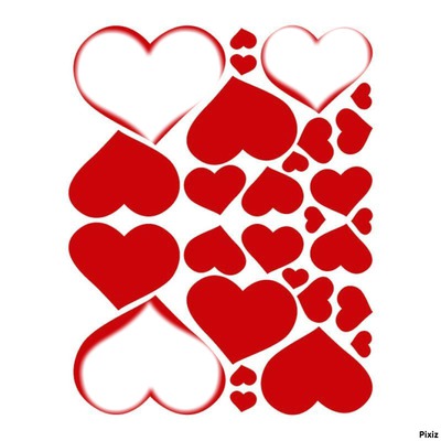 hearts Fotomontaža