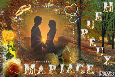 cadre mariage Photomontage