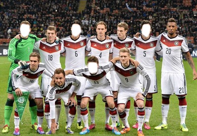 equipe allemagne Photomontage